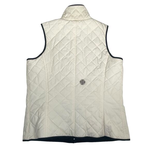 Lauren Ralph Lauren Womens Petite Small Quilted Reversible Vest Black White P/P - Picture 9 of 12